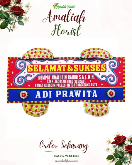 Papan Bunga Ucapan Selamat Anjongan